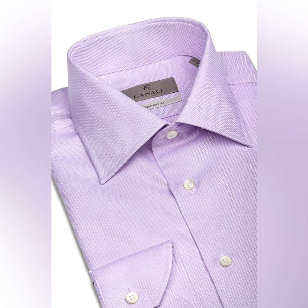 Canali Men's Light Purple Shirt 39/15.5